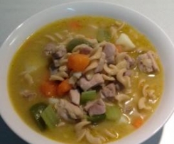 Chicken and vegetable hearty  soup