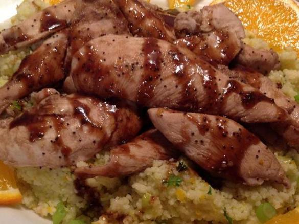 Orange & Poppyseed Glazed Varoma Chicken 