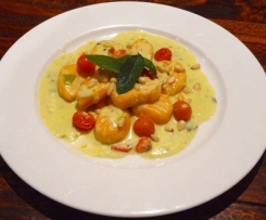 Sweet Potato Gnocchi with Sage and Garlic Sauce