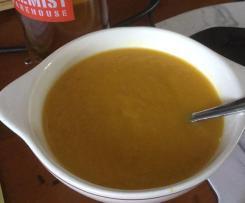 Sweet potatoe and leek soup