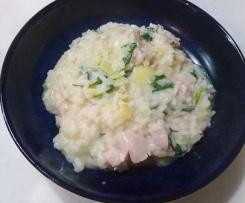 Deb's Chicken bacon and spinach risotto