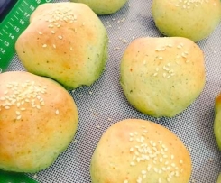 Shrek Bread (Spinach & Parmesan Rolls)
