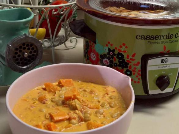 Chick pea and sweet potato curry 
