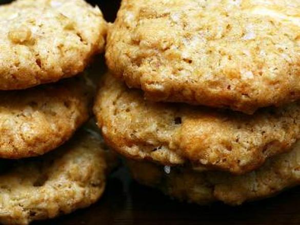 Salted Oatmeal White Chocolate Cookies