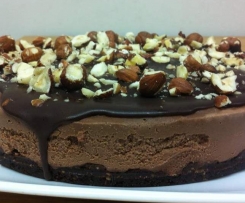 Raw Hazelnut Chocolate Cheesecake