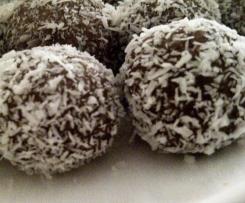 4 ingredients chocolate coconut balls