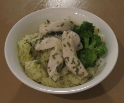 Lemon and Thyme Chicken with Herb Pilaf