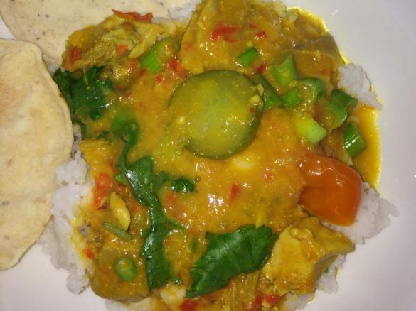 Indian Mango Chicken Curry