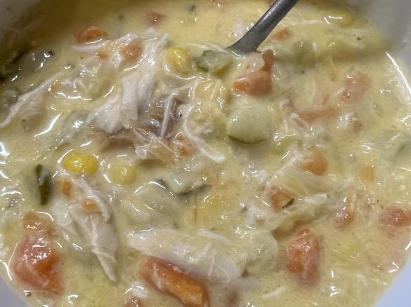 Creamy Chicken Veggie Soup
