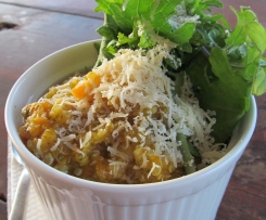 Quinoa and Vege Risotto with baby kale 