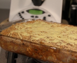 Creamy Chicken Bruschetta Pasta Bake