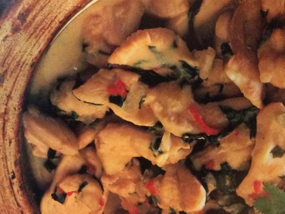 Chilli Chicken with Basil and Coconut Cream