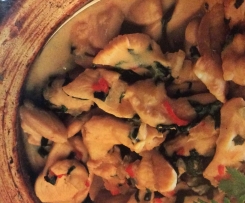 Chilli Chicken with Basil and Coconut Cream