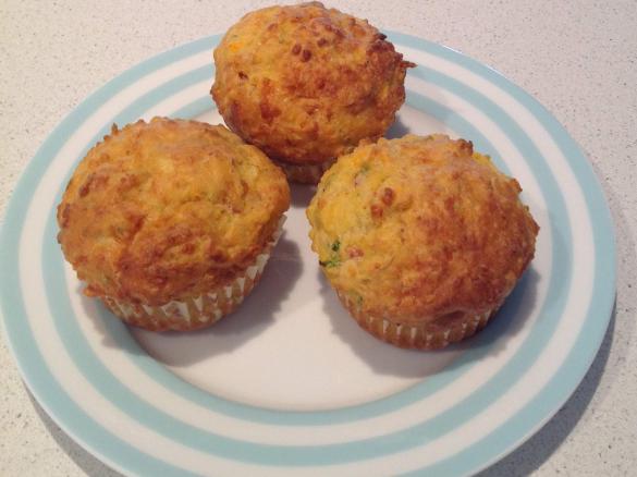 Savoury veg muffin