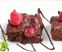 Raspberry Truffle Brownie (Vegan)