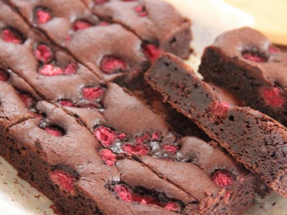 Gluten free Raspberry Chocolate Brownie