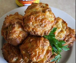 three cheese and vegemite muffins