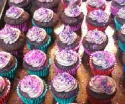 Gluten Free Chocolate Cup Cakes with Chocolate Butter Cream Frosting