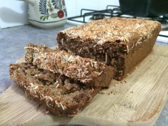 Healthy banana & date loaf