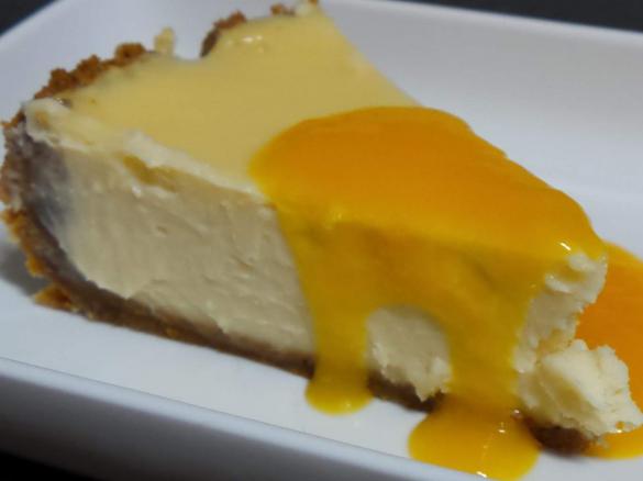 Hunters MKR Baked Vanilla Cheesecake Conversion,With fruit Coulis