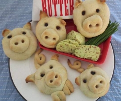 Bacon dust butter with chives