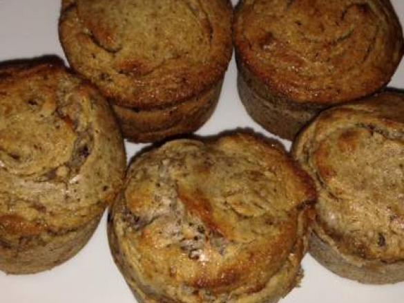 Healthy Banana Choc muffins