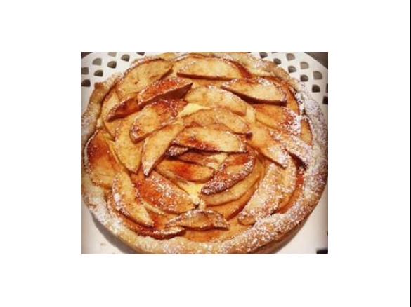 Bavarian apple cheesecake