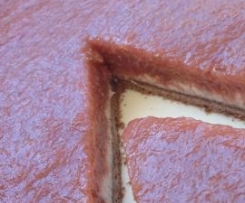 Chocolate Rhubarb Tart with Macadamia Lime Cream