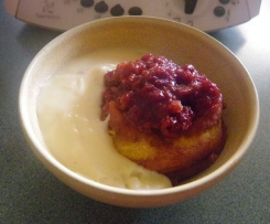 Orange and Raspberry Puddings
