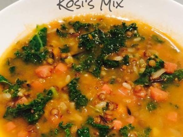 Ham, Lentil & Kale Soup