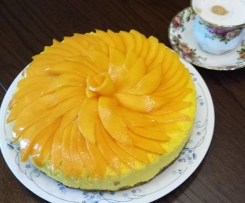 Mango and Pineapple Mousse Cake