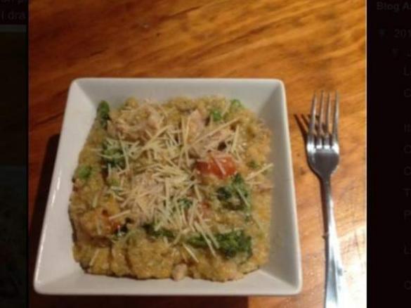 Chicken & pumpkin quinoa risotto 