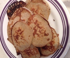 Healthy Banana Honey Pancakes