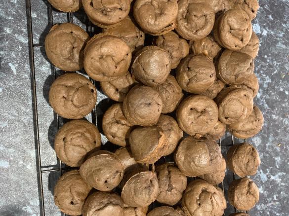 Choc Zucchini Mini Muffins (egg free adapted)