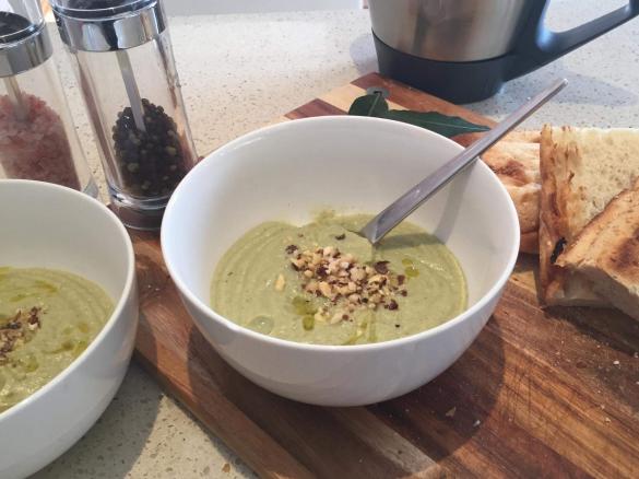 Creamy Cauliflower & Roasted Hazelnut Soup