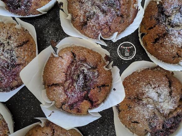 Chocolate raspberry muffins