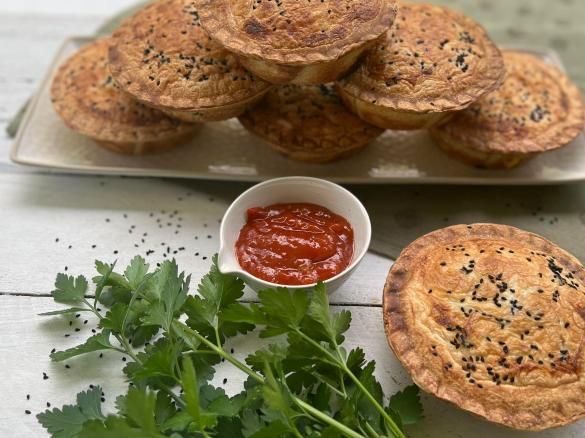 Double Quantity Creamy Chicken Pies