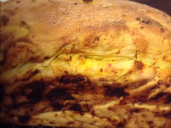 Pumpkin Parmesan and Garlic sourdough