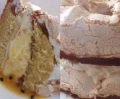 passionfruit meringue cake (womans weekly)