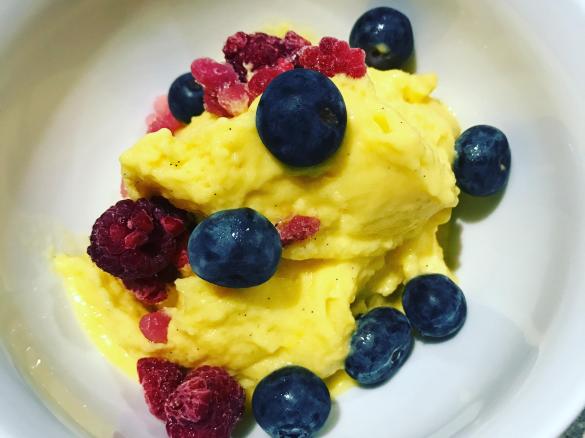 Mango fruity ice cream