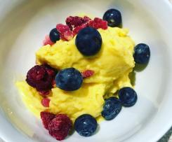 Mango fruity ice cream