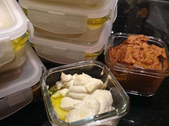 Hummus with dried chickpeas