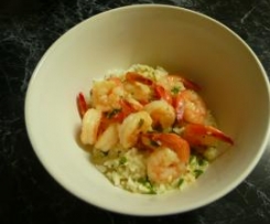 Creamy Garlic Prawns