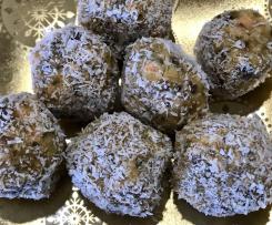 Healthy carrot, chia and walnut balls