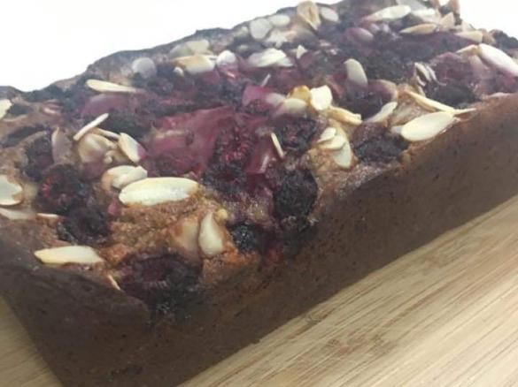 Banana, raspberry and coconut loaf (Gluten, Sugar & Dairy free)