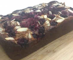 Banana, raspberry and coconut loaf (Gluten, Sugar & Dairy free)