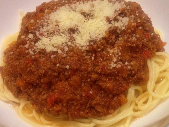 Bolognese with hidden vegetables 