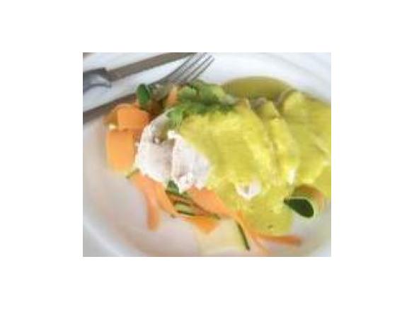 FODMAP All In One Two Course Meal - Creamy Pumpkin Soup, Chicken and Vegetables with Spicy Pumpkin Sauce