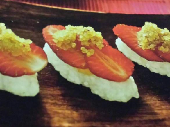 Sweet Sushi with Strawberries & Toasted Quinoa