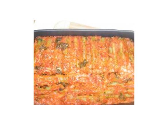 Ricotta and Spinach Cannelloni